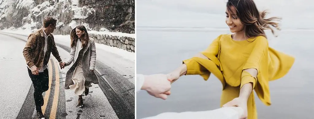 Lo que un hombre necesita de una mujer en una foto de relación